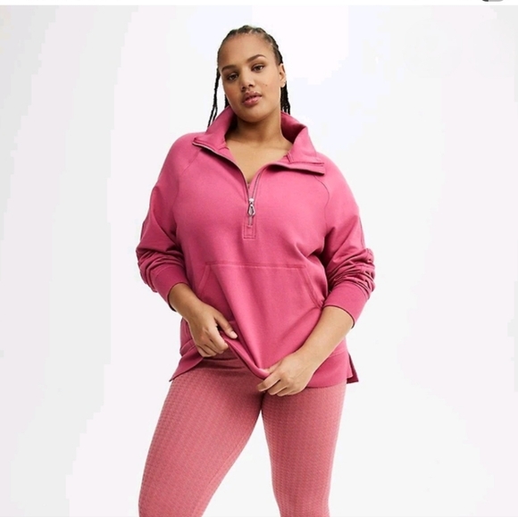 torrid Tops - 💥Sale💥Torrid Everyday Fleece Half-Zip Active Sweatshirt